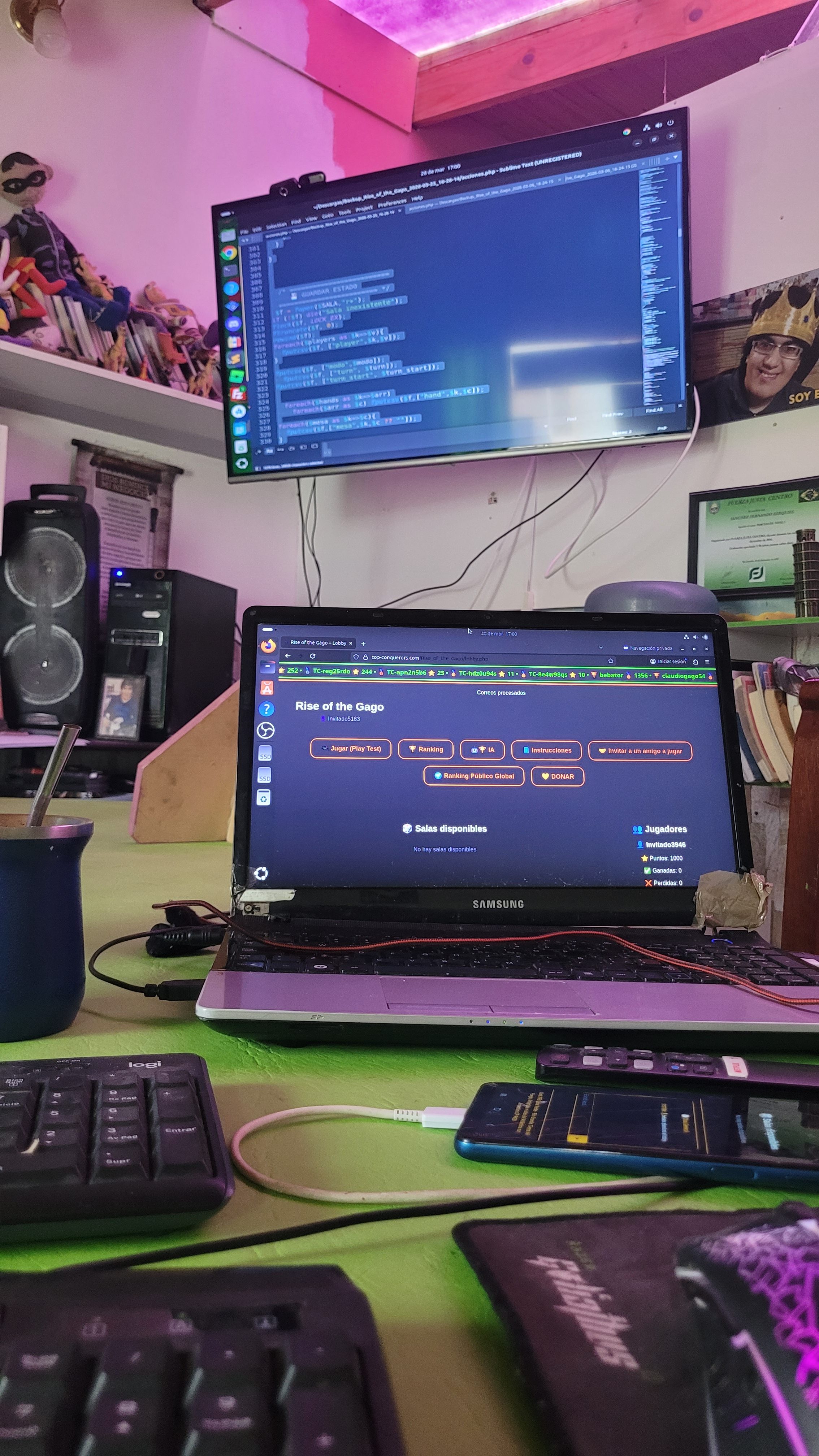 Trabajando en la plataforma de Top-Conquerors